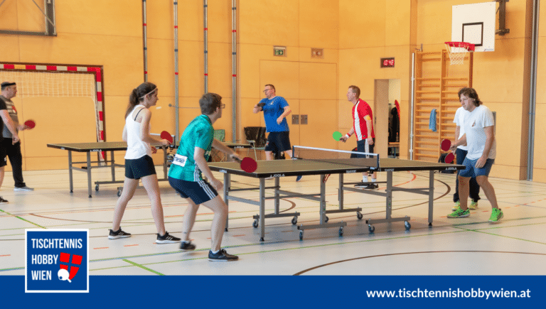 In unserer Tischtennis Halle finden wöchentliche Spielrunden statt, an denen Spieler/innen aus ganz Wien teilnehmen. Tischtennis Hobby Wien fördert aktiv den Wiener Tischtennis Sport und setzt sich dafür ein, allen den Zugang zu diesem großartigen Sport zu ermöglichen.