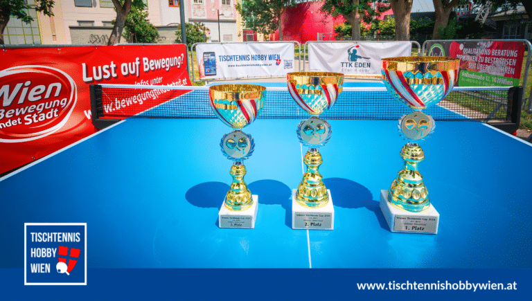 Der Wiener Tischtennis Cup begeistert in diesem Jahr mit großartigen Preisen, ermöglicht durch die Unterstützung der Stadt Wien – ein zusätzlicher Anreiz für alle Teilnehmer*innen!