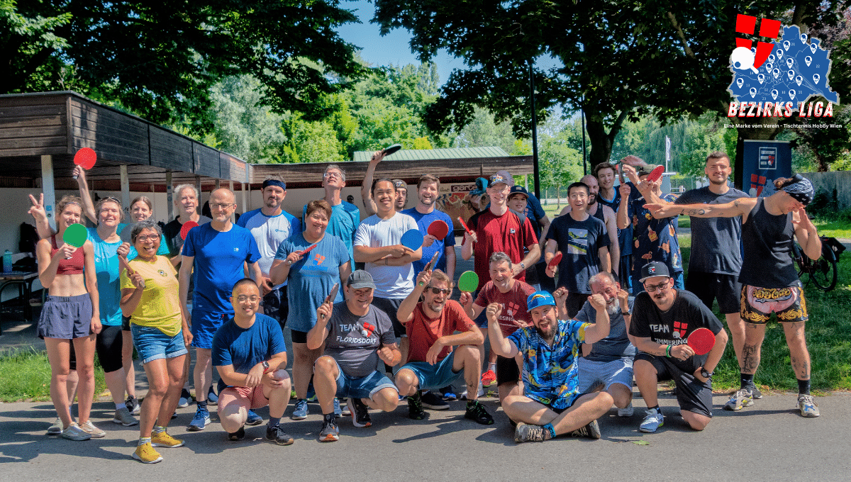 Tischtennis in der Donaustadt: 1. Wiener Tischtennis Bezirksliga Doppel Turnier - Tischtennis Momente einfach, offen, vielfältig!