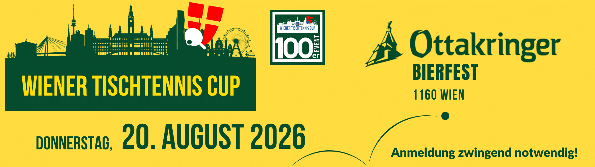 Der Wiener Tischtennis Cup geht in seine dritte Saison und etabliert sich damit als eine der erfolgreichsten Turnierserien im Wiener Tischtennis. Gespielt wird an außergewöhnlichen, sehenswerten Locations, an denen zuvor noch nie eine Tischtennisplatte stand. Das Format bietet passende Bewerbe für alle Spielstärken - vom ambitionierten Hobbyspieler bis zur erfahrenen Spielerin.