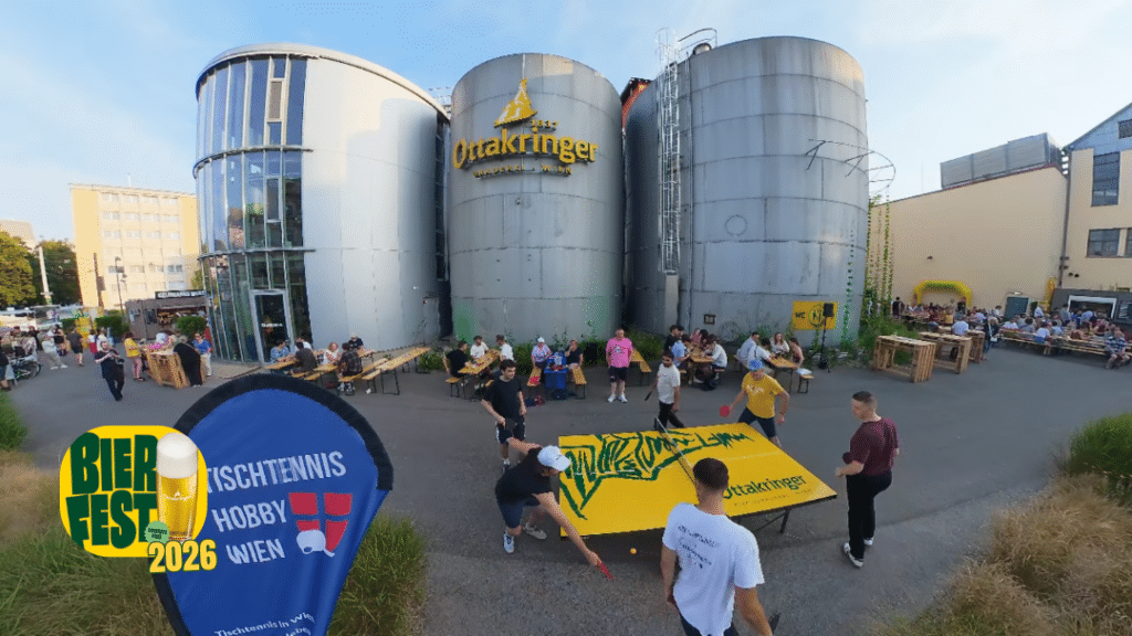 Tischtennis erobert Wien: Tischtennis den ganzen Sommer lang beim Ottakringer Bierfest.