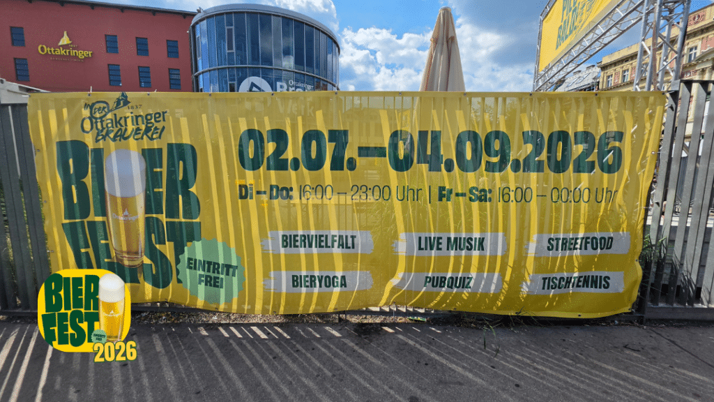 Tischtennis erobert Wien: Premiere für Tischtennis den gesamten Sommer lang in der Ottakringer Brauerei.