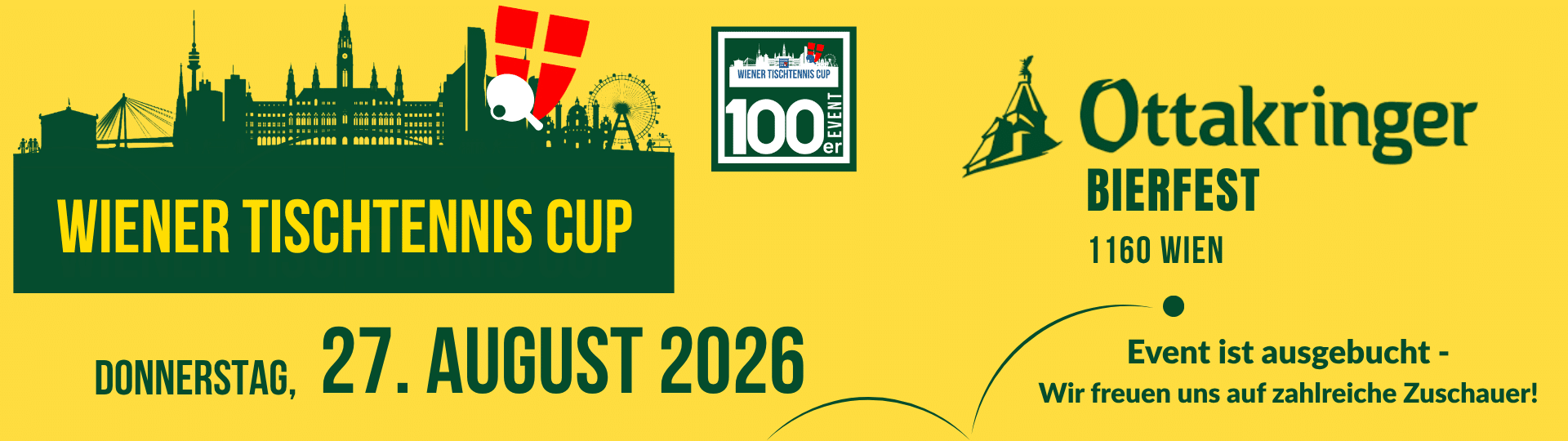 Der Wiener Tischtennis Cup geht in seine dritte Saison und etabliert sich damit als eine der erfolgreichsten Turnierserien im Wiener Tischtennis. Gespielt wird an außergewöhnlichen, sehenswerten Locations, an denen zuvor noch nie eine Tischtennisplatte stand. Das Format bietet passende Bewerbe für alle Spielstärken - vom ambitionierten Hobbyspieler bis zur erfahrenen Spielerin.