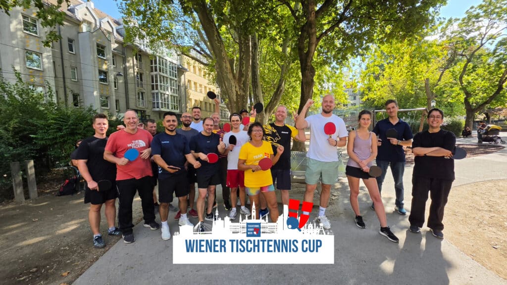 Tischtennis in Hernals beim 51. Event des Wiener Tischtennis Cups als letztes Outdoor-Event in diesem Jahr.