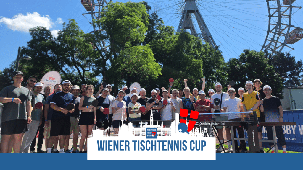 Highlight 2026: Zum dritten Mal in Folge machte der Wiener Tischtennis Cup vor dem Wiener Riesenrad Station. Zum Jubiläum wurde gleich ein besonderer Coup umgesetzt: zwei Cup-Events an einem Tag. Am 6. Juni 2026 war der Turnierraster war gleich 2 mal vollständig gefüllt und die Tischtennis-Begeisterung vor dem Wiener Riesenrad so groß wie nie. Ein außergewöhnlicher Cup-Tag, der als besonderer Moment in die Geschichte des Wiener Tischtennis Cups eingeht.