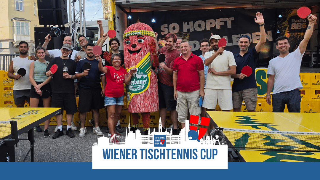 Eine besondere Premiere beim Wiener Tischtennis Cup 2026: Erstmals war der Cup bei einem Wiener Traditionsunternehmen zu Gast. Am 27. August 2026 ab 16 Uhr wurde beim Ottakringer Bierfest aufgeschlagen und der Wiener Hobby Tischtennissport auf eine ganz besondere Bühne gebracht. Auch die kurzfristige Verschiebung und das kleinere Teilnehmerfeld konnten der Begeisterung und Stimmung beim Event nichts anhaben. Ein gelungener Nachmittag bei der Ottakringer Brauerei - vielen Dank an das gesamte Team für die tolle Möglichkeit. Wir freuen uns bereits auf das nächste Jahr!