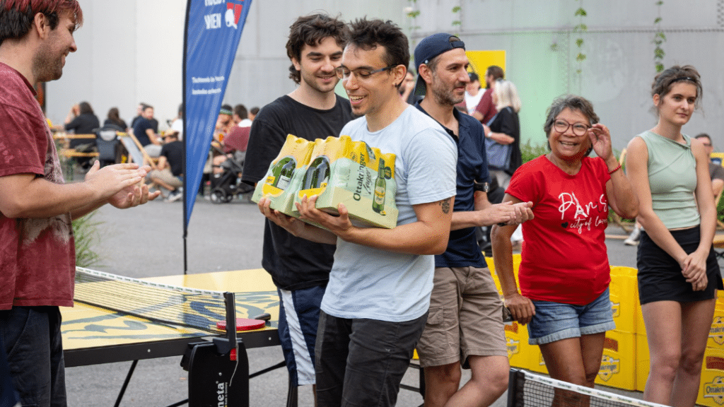 Tischtennis in der Ottakringer Brauerei: Siegerehrung beim Wiener Tischtennis Cup 2026 mit Preisen der Ottakringer Brauerei